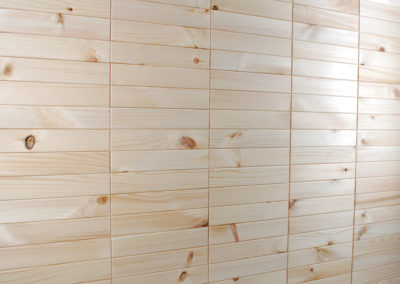 NORTO Leth dekoracja ścienna z listew drewnianych z prostymi łączeniami