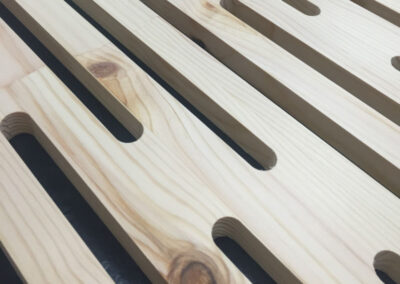 Acoustic wood panel for ceiling and wall