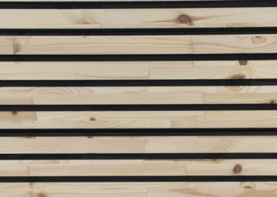 NORTO KitchenUP front. Drawer front with black painted grooves and tip-on opening. Front model: Frej