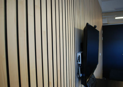 NORTO Bech vægbeklædning, 41 mm. Mødelokale hos Ordrestyring, København