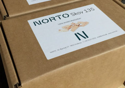 NORTO Skov 135, løse endetræsklodser i emballage