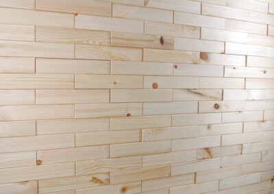 NORTO Leth wooden wall decoration in a 3D bonded pattern (210x42 mm)