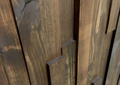 NORTO Munk - Ubehandlede trælameller til vægdekoration i træ