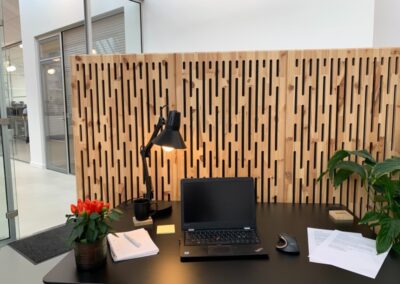 NORTO Lund som akustisk rumdeler på kontor